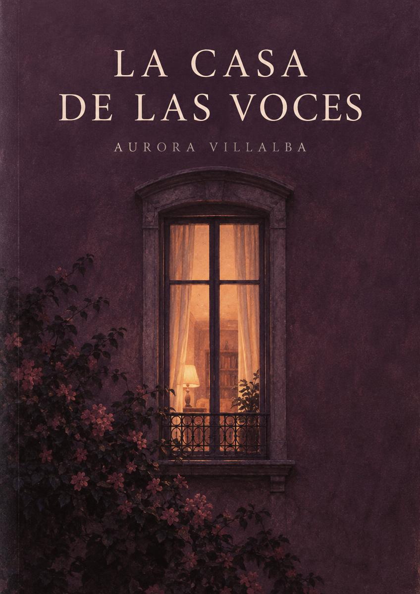 Portada ilustrativa de La casa de las voces, de Aurora Villalba